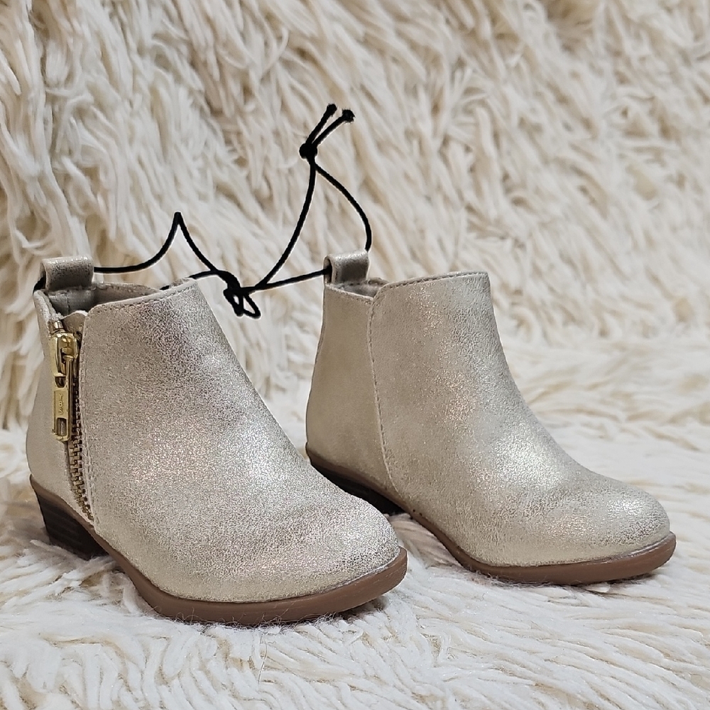 Kids Okie Dokie Gold "LIL CORA" Ankle Boots 5M - Picture 4 of 11